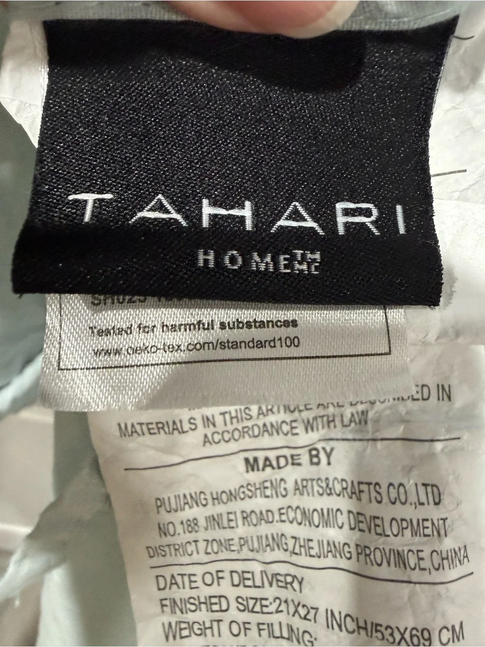Tahari Blue quilted pillow shams, standard size. Set of 2